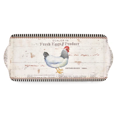 Pimpernel On The Farm Melamine Sandwich Serving Tray, 14.5" x 6.25" - Multicolor - Image 1 of 4