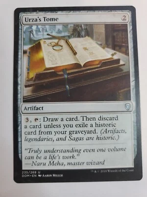 MTG Magic The Gathering Card Urza's Tome Artifact Dominaria 2018  - Image 1 of 2
