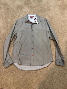Macy’s Gray Dots Long Sleeve Dress Shirt M Mens Cotton Sons of Intrigue NWT - Picture 1 of 3