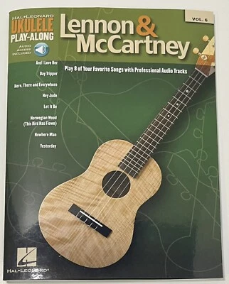 Lennon & McCartney Ukulele Play Along Volume 6 Hal Leonard w Audio Access NEW - Image 1 of 4