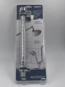 Aqua Source Verstellbarer Duschkopf Verlängerungsarm 10 Zoll Chrom Dusche - Bild 1 von 2
