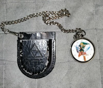 1998 Nintendo The Legend of Zelda N64 Ocarina Time Pocket Watch/ Case Working - Image 1 of 4