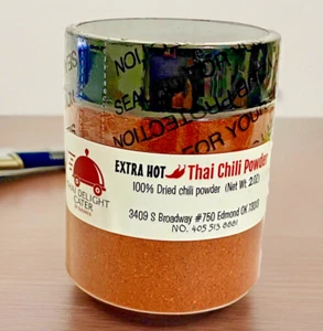 Hot Thai Red Chili Pepper Powder r, Fine Ground Chili Extremely Hot 57 g - Picture 1 of 4