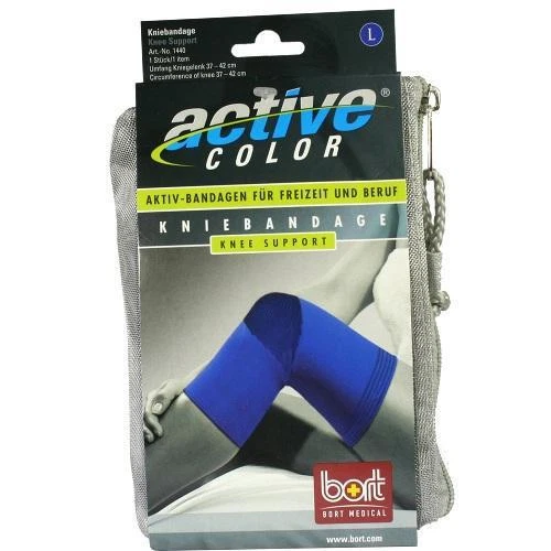 BORT ActiveColor Kniebandage blau large 1 ST (06914586)