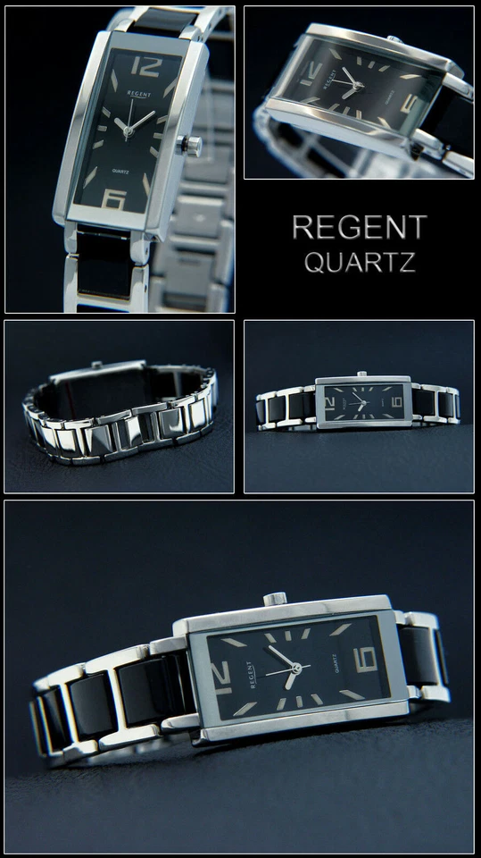 Elegant Sporty Ladies Watch Stainless Steel Ceramic Look Black Fashionable - Image 1 of 1