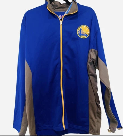 WARRIORS FLEECE JACKET MEN'S Size LT Big & Tall Golden State NBA MAJESTIC Team Cover