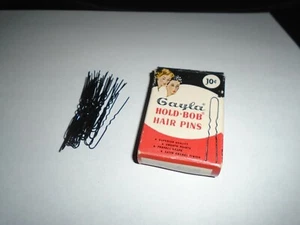 CAJA VINTAGE 1956 DE 23 ALFILERES DE PELO GAYLA HOLD-BOB - Imagen 1 de 1