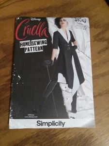 Simplicity Sewing Pattern 9340 Costume Cruella Dress Flared Misses Size 14-22 - Picture 1 of 2