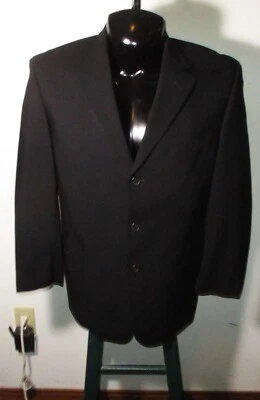 HUGO BOSS Vintage Navy Blue Wool Blazer Suit Jacket Size 40 Short - Image 1 of 4