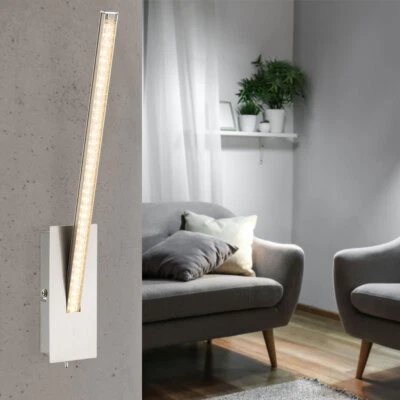 Lusso LED Lampada Parete Soggiorno Cristallo Illuminazione Argento Corridoio BAR - Immagine 1 di 4