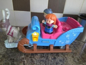 Fisher Price Little People Disney Frozen Leuchtschlitten KOSTENLOSER UK-VERSAND - Bild 1 von 5
