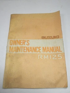 Vintage Original 1978 Suzuki RM125 Owner's Maintenance Manual - Bild 1 von 3