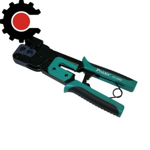Eclipse Tools Pro'sKit Ratcheted Modular Plug Crimper - Picture 1 of 2