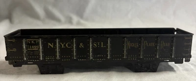 Vintage O Scale Marx Mar Line Tin Nickel Plate Road 71499 8 Wheel Gondola Car - Image 1 of 4