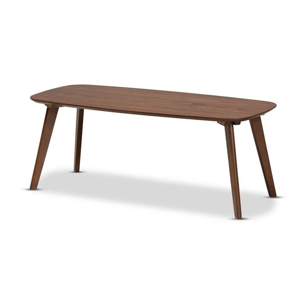 Baxton Studio Dahlia Mid-century Modern Walnut Finished Coffee Table
