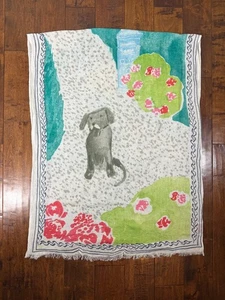 GERANIUM por VIRGINIA JOHNSON Perro Arte Para Usar Bufanda Viscosa/Lino - NTSF - Imagen 1 de 8