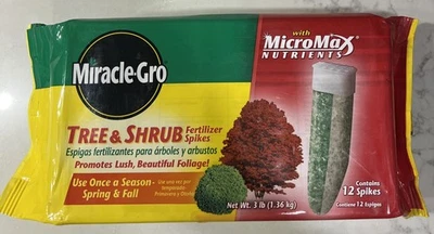 Miracle-Gro TREE & SHRUB SPIKES, 12-pack, 15-10-9 New Sealed - Image 1 of 2