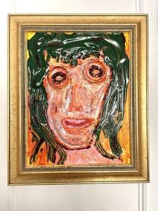 Vintage Figurative Framed Painting by Lee Berger - Picture 1 of 13