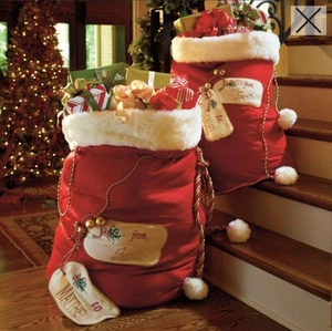 FRONTGATE Holiday Collection 44'' x 34'' Christmas From Santa Gift Bag Sack - Picture 1 of 12