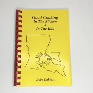 Baton Rouge Louisiana Cajun Creole Spiral Cookbook Dobe Dabbers Ceramic Club 198 - Foto 1 di 12