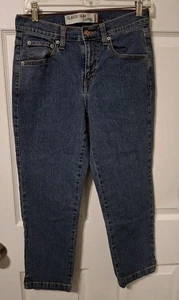 Levis Damen Jeans Slim Capri Medium Wash Denim Größe 6 Seitenschlitz Stretch - Bild 1 von 3