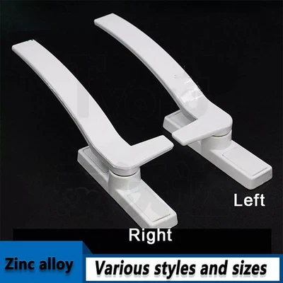 White Security Lock UPVC Window Handle Locking Latch Catch Lock Baby Safety New - Image 1 of 4