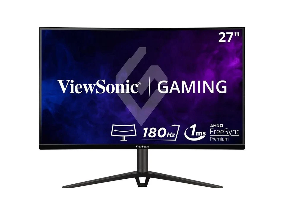ViewSonic VX2718-2KPC-MHD Curved Gaming Monitor 27" WQHD 1440p 180Hz 1ms with - Image 1 of 4