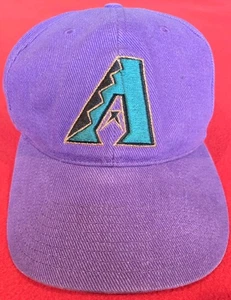 Vintage Arizona Diamondbacks Hat Cap One Size Purple Y2K 2000s MLB Baseball - Picture 1 of 7