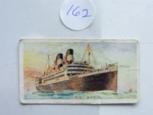 Merchant Ships World  Imperial Tobacco Card 1924 SS DUILIO   NO162 - Bild 1 von 2