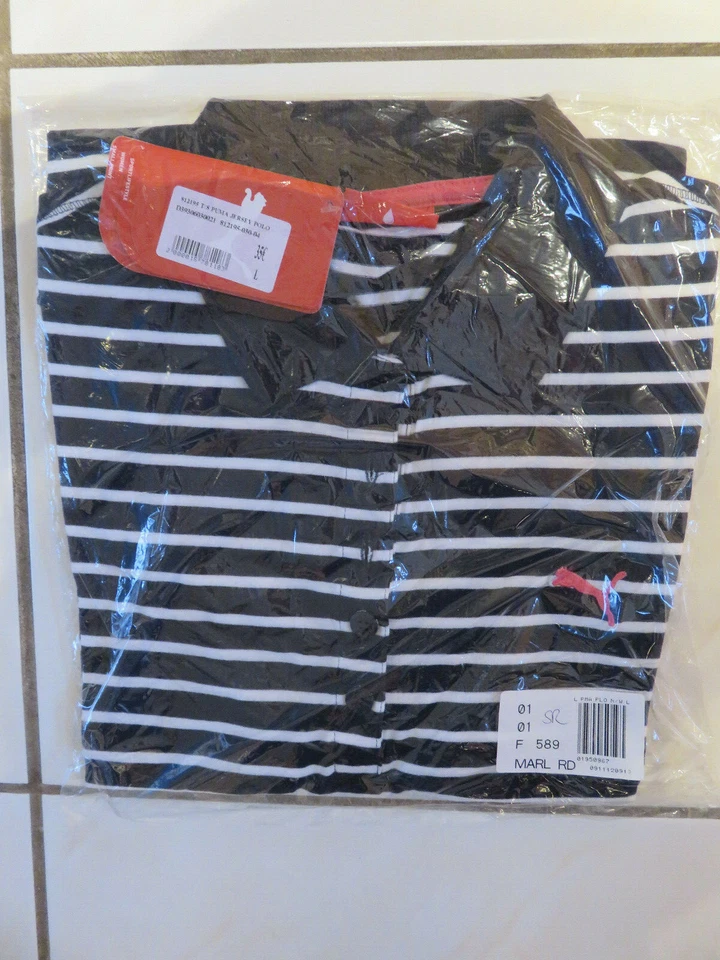 Puma Ladies Navy/White Jersey  Polo Shirt Size L BNWT - Image 1 of 1