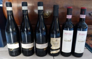 6 Flaschen Rotwein Italien Amarone Campagnola , Barolo Riserva , Chianti Peppoli - Bild 1 von 8