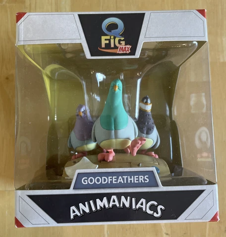 Animaniacs Goodfeathers Pigeons Q-Fig Max Figure Qmx Loot Crate Exclusive NIB Cover