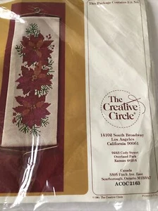 Creative Circle Weihnachtsstern Glockenzug #2163 Weihnachten Stickerei Nadelspitze Kit - Bild 1 von 6