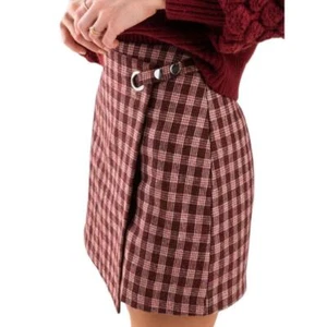 Fransceca’s l NWT Plaid Faux Wrap Mini Skirt Size 14Y - Picture 1 of 8