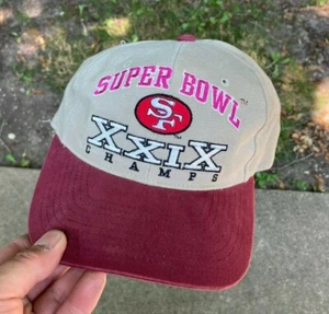 VINTAGE 1995 SUPERBOWL XXIX SAN FRANCISCO 49ERS CHAMPIONS SNAPBACK Mütze Cap - Bild 1 von 7
