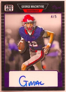 2023 Leaf Pro Set Pure George Macintyre Auto XRC Clear Purple /5 - Picture 1 of 4