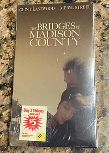 Vintage The Bridges Of Madison County Clint Eastwood Factory Sealed VHS Mint - Picture 1 of 4