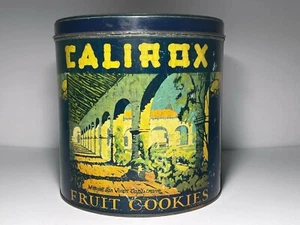 Antique Sam Hyde Harris Calirox Fruit Cookies Tin - Picture 1 of 8