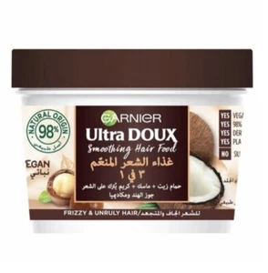 GARNIER Ultra Doux Smoothing Coconut 3-In-1 Hair Food 390ml Free Shipping - Picture 1 of 5