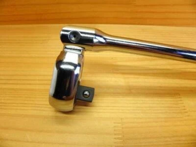 Koken 1/2(12.7mm) SQ Flex Head long Ratchet Handle(Polished Grip)450mm 4774P-450 - Image 1 of 4