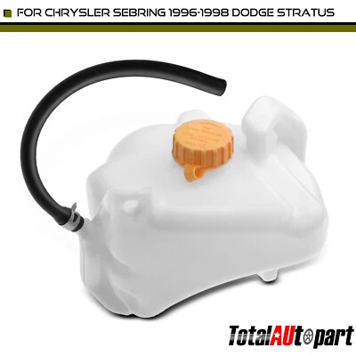 Engine Coolant Expansion Tank for Chrysler Sebring Dodge Stratus Plymouth w/ Cap - Image 1 of 4
