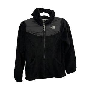 The North Face Black Oso Teddy Hoodie Girl Large 14/16 - Picture 1 of 11