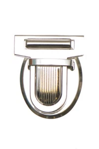 2 Steckschloss Mappenschloss TASCHENVERSCHLUSS silber 32x38mm mit Bügel - Bild 1 von 2