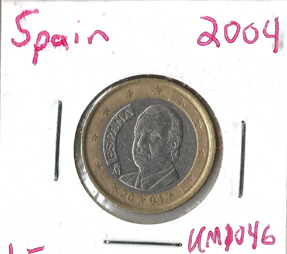 Coin Spain 1 Euro 2004 KM1046 - Image 1 of 1