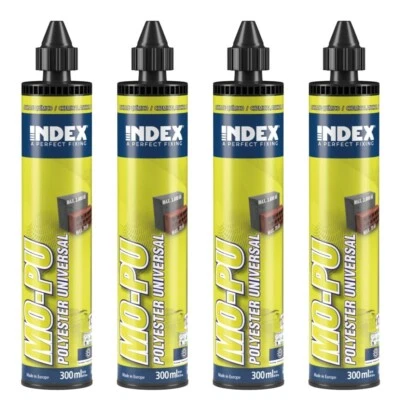 4x Injektionsmörtel Montagemörtel Verbundmörtel 300ml inkl. 8 Mischer - Bild 1 von 4