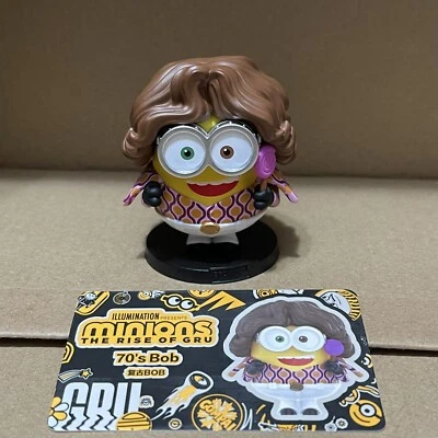 Figura Juguete Bob Minions Serie 2 The Rise of Gru Illumination Pop Mart Años 70 Foto 1 de 4