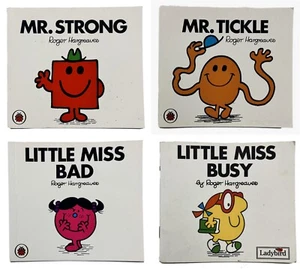 Mr Men Strong Tickle Little Miss Bad Busy Roger Hargreaves Paperback Bundle - Bild 1 von 9