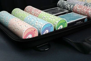 PowerPoker "CLASSIC" 300er Komplett Set Pokerkoffer Turnier Keramik Poker Chips - Bild 1 von 11