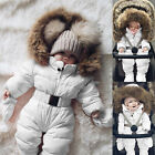 Combinaison d'hiver bébé garçon fille veste à capuche combinaison chaude épaisse manteau bébé