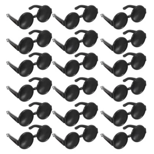 60 Teile Spielzeug Puppen Sonnenbrillen Micro Doll Sonnenbrille Puppenbrille schwarz - Bild 1 von 12
